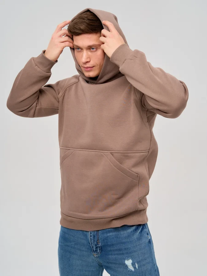Худи мужское оверсайз с начесом