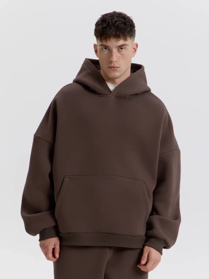 Худи оверсайз с капюшоном и начесом